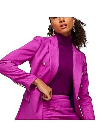 White House Black Market Ultra Suede Studio Blazer Blazer (view 2)
