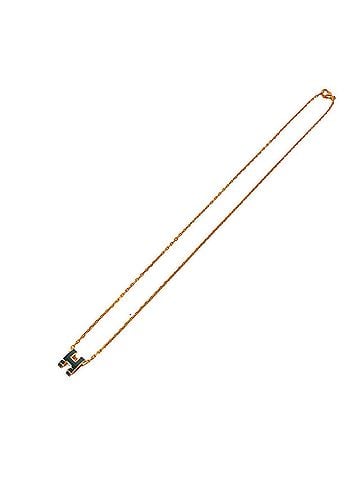 Hermès HERMES Mini Pop H Necklace GP Chain Pendant Accessory Black Pink Gold 17645 (view 1)