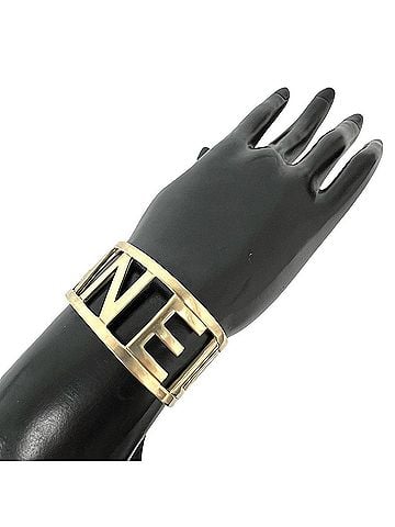 Chanel CHANEL Logo GP Bangle Accessory Jewelry Gold 54568 (view 1)