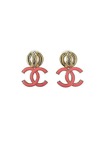 Chanel CHANEL Coco Mark GP Earrings, Gold Jewelry, 50773 (view 1)