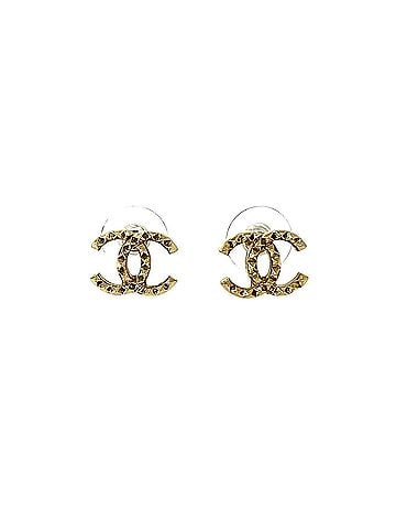 Chanel CHANEL Coco Mark Motif Earrings, GP Gold, 55039 (view 1)