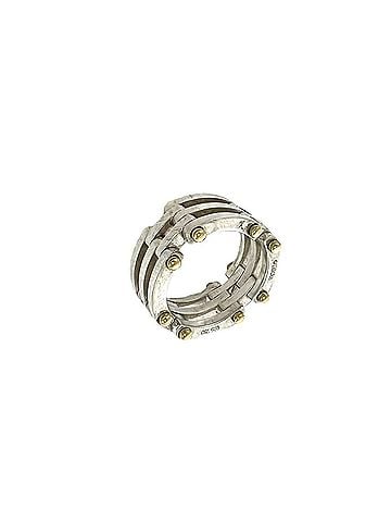 Tiffany & Co. TIFFANY&amp;Co. Tiffany Vintage Gate Ring, Sterling Silver 925, 18K Yellow Gold, Item Number 11153 (view 1)