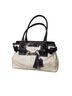 Coach Black White Leather Satchel One size - photo 1
