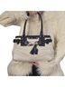 Coach Black White Leather Satchel One size - photo 10