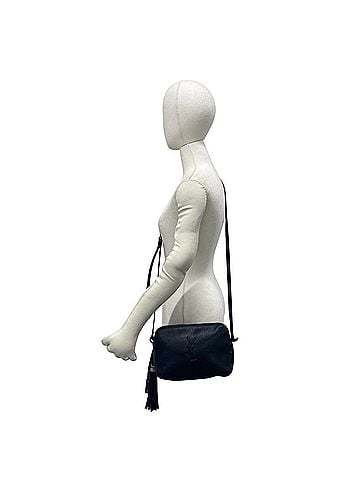 Yves Saint Laurent YVES SAINT LAURENT YSL Cassandra Logo Leather Black Shoulder Bag 31578 (view 2)