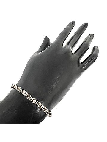 Tiffany & Co. TIFFANY&amp;Co. Tiffany Twist Rope Bracelet, Sterling Silver 925, 18K Yellow Gold, Accessory, Silver, Item Number 38881 (view 2)