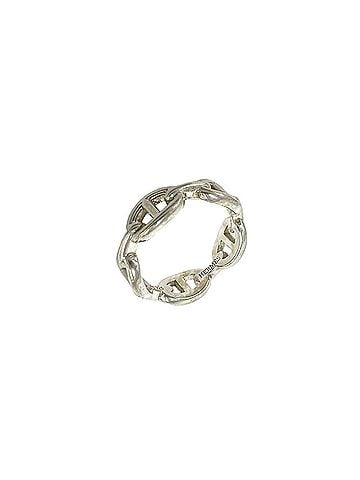 Hermès HERMES Hermes Enchainée PM Ring, Sterling Silver 925, Size #59, Accessory, Silver, Item Number 25743 (view 1)