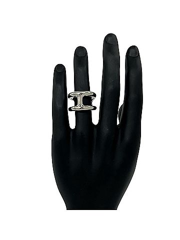 Hermès HERMES Osmo's GM Ring, Sterling Silver 925, Size #58, Accessory, Item Number 24588 (view 2)