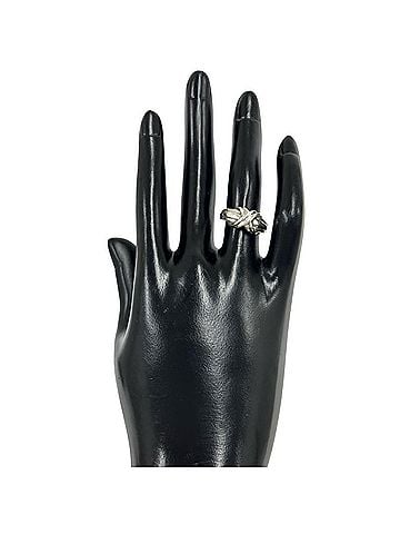 Tiffany & Co. TIFFANY&amp;Co. Tiffany Vintage Signature Cross Ring, Sterling Silver 925, Accessory, 04215 (view 2)