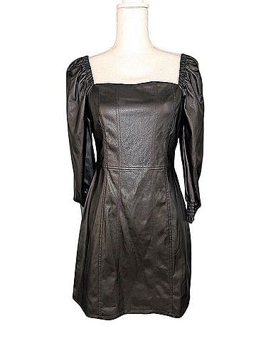 7 For All Mankind Faux Leather Dress Cocktail Dress (view 1)