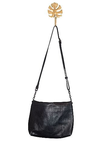 Margot Foldover Leather Crossbody Bag (view 2)