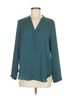 Zoa 100% Polyester Teal Zoa Long Sleeve Blouse Size M - photo 1