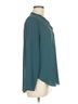 Zoa 100% Polyester Teal Zoa Long Sleeve Blouse Size M - photo 3