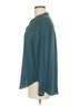 Zoa 100% Polyester Teal Zoa Long Sleeve Blouse Size M - photo 4