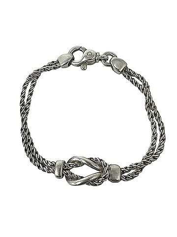 Tiffany & Co. TIFFANY&amp;Co. Tiffany Vintage Double Rope Center Knot Bracelet, Sterling Silver 925, Accessory, 11949 (view 1)