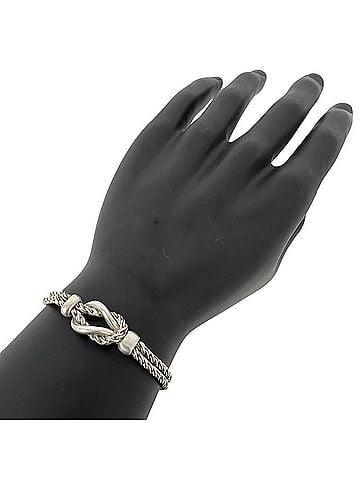 Tiffany & Co. TIFFANY&amp;Co. Tiffany Vintage Double Rope Center Knot Bracelet, Sterling Silver 925, Accessory, 11949 (view 2)