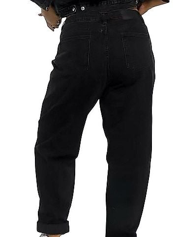 ASOS Curve High Rise Relaxed Mom Jeans Jeans (view 2)