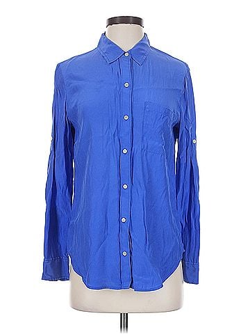Broadway & Broome Broadway &amp; Broome Long Sleeve Silk Top (view 1)