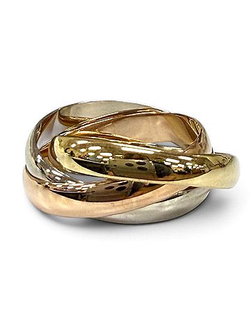 Cartier Cartier Trinity Ring Classic Model 750 (YG PG WG) Ring, Yellow Gold, Pink White, Weight 5.77g, Women's (view 2)