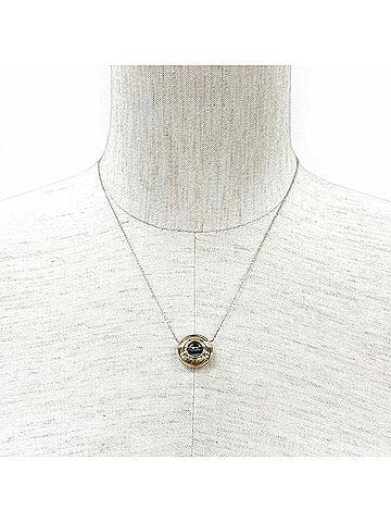 Tiffany & Co. TIFFANY&amp;Co. Tiffany Paloma Picasso 925 750 Magic Circle Necklace Pendant Silver Gold Black Women's (view 2)