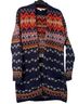 Boden Fair Isle Blue Red Cardigan Size 4 - photo 1