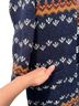 Boden Fair Isle Blue Red Cardigan Size 4 - photo 2