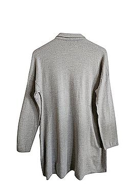 Eileen Fisher Open-Front Merino Wool Blend Long Line Cardigan Cardigan (view 2)