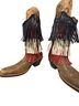 Twisted X 100% Leather Brown Red White Blue Boots Size 11 - photo 1