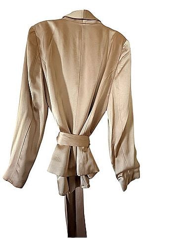 Vince Camuto Silky Tie-Waist Blazer Jacket Blazer (view 2)