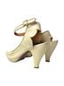 Chie Mihara 100% Leather Multi Color Ivory Heels Size 9 1/2 - photo 5