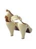 Chie Mihara 100% Leather Multi Color Ivory Heels Size 9 1/2 - photo 2