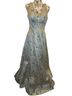 Speechless Floral Blue Gold Cocktail Dress Size 9 - photo 1