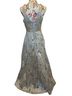 Speechless Floral Blue Gold Cocktail Dress Size 9 - photo 2