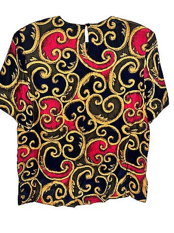 August Silk Short Sleeve Blouse (view 2)