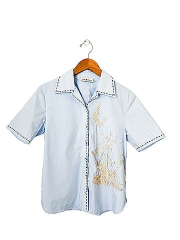 Tory Burch Short Sleeve Button-Down Shirt (view 1)