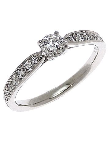 Tiffany & Co. Tiffany &amp; Co. Pt950 0.21ct Diamond Harmony Women's Ring (Pt950 Platinum) (view 1)