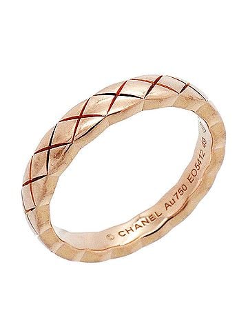 Chanel Chanel Coco Crush Ring, Beige Gold, 18KPG Pink, Women's (view 1)