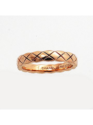 Chanel Chanel Coco Crush Ring, Beige Gold, 18KPG Pink, Women's (view 2)