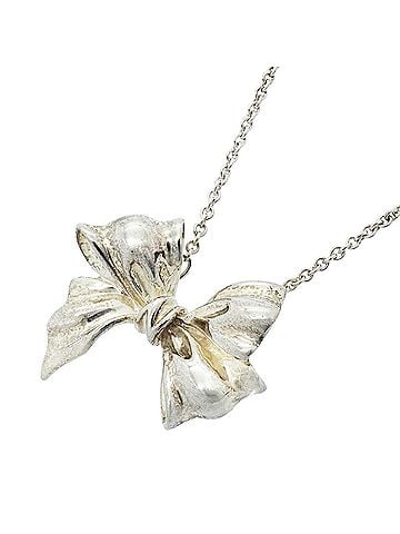 Tiffany & Co. Tiffany &amp; Co. Ribbon Necklace, Sterling Silver 925, Women's (view 1)