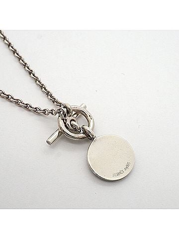 Hermès Hermes necklace, Sellier, sterling silver 925, for women. (view 2)