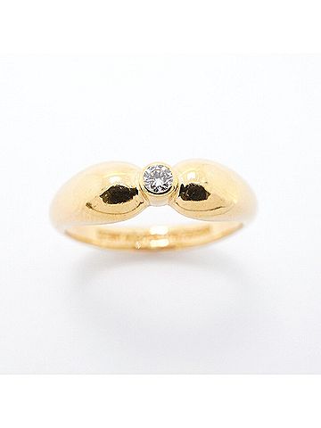 Tiffany & Co. Tiffany &amp; Co. Double Teardrop Ring, 1PD (1 diamond), 18K Yellow Gold, Women's (view 2)