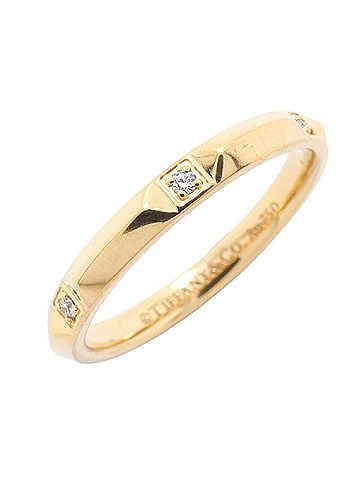 Tiffany & Co. Tiffany &amp; Co. True Band Ring, 18K Yellow Gold, Diamond (Men's) (view 1)