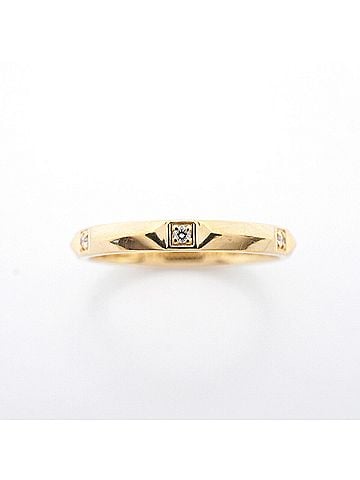 Tiffany & Co. Tiffany &amp; Co. True Band Ring, 18K Yellow Gold, Diamond (Men's) (view 2)
