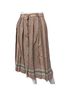 Woolworths 100% Wool Color Block Pink Tan Gray Wool Skirt Size L - photo 1