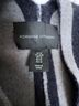 Adrienne Vittadini Houndstooth Blue Gray Poncho Size M - photo 3