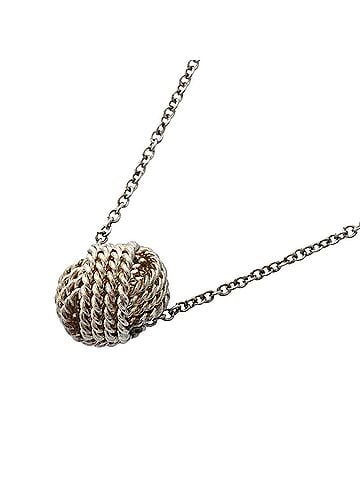 Tiffany & Co. Tiffany &amp; Co. Somerset Mesh Ball Necklace, Sterling Silver 925, Women's (view 1)