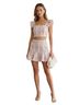 Entro Pink Plaid Ruffle Two Piece Set Romper - photo 1