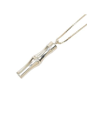 Gucci Gucci Bamboo Chain Pendant Long Necklace, SV925 Silver, Women's GUCCI (view 2)