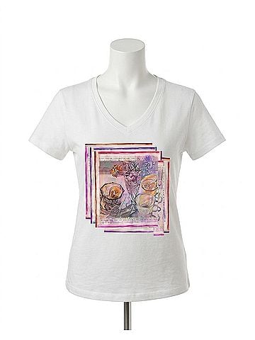 Suzi Roher Viv Tee in I Love Tea (view 1)