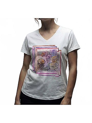Suzi Roher Viv Tee in I Love Tea (view 2)